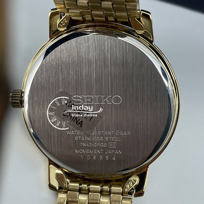 Seiko Men's Watch SGEF92P1 Stainless Steel Band Battery Operated