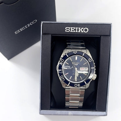 Seiko Men's Watch SRPK97K1 Caliber Number 4R36 LumiBrite on Hands and Index