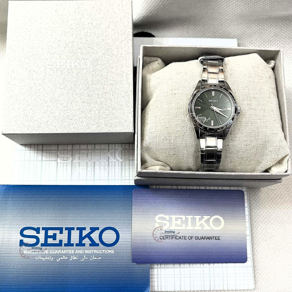 Seiko Women's Battery Operated Watch SUR533P1 Sapphire crystal Caliber 6N22 Luminous Stainless Steel Band Battery Life 3 Years