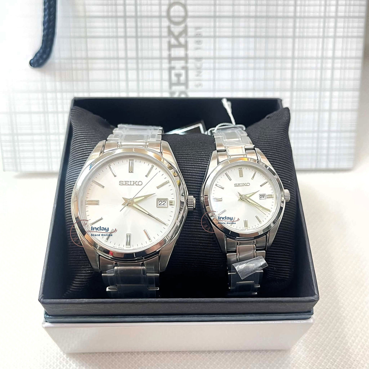 Seiko Women's Battery Operated Watch SUR633P1 Sapphire Crystal Luminous Stainless Steel Band Battery Life 3 Years