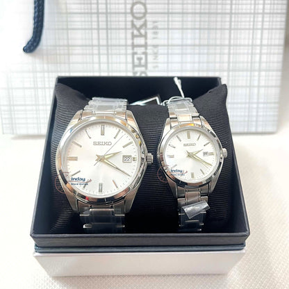 Seiko Women's Battery Operated Watch SUR633P1 Sapphire Crystal Luminous Stainless Steel Band Battery Life 3 Years