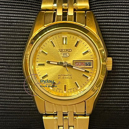 Seiko Automatic Women's Watch SYMA38K1 Gold Tone Stainless Steel Luminous