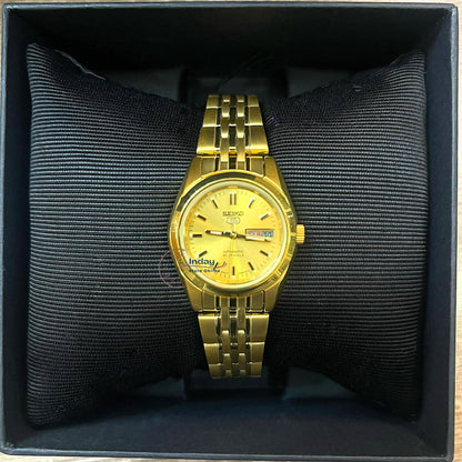 Seiko Automatic Women's Watch SYMA38K1 Gold Tone Stainless Steel Luminous