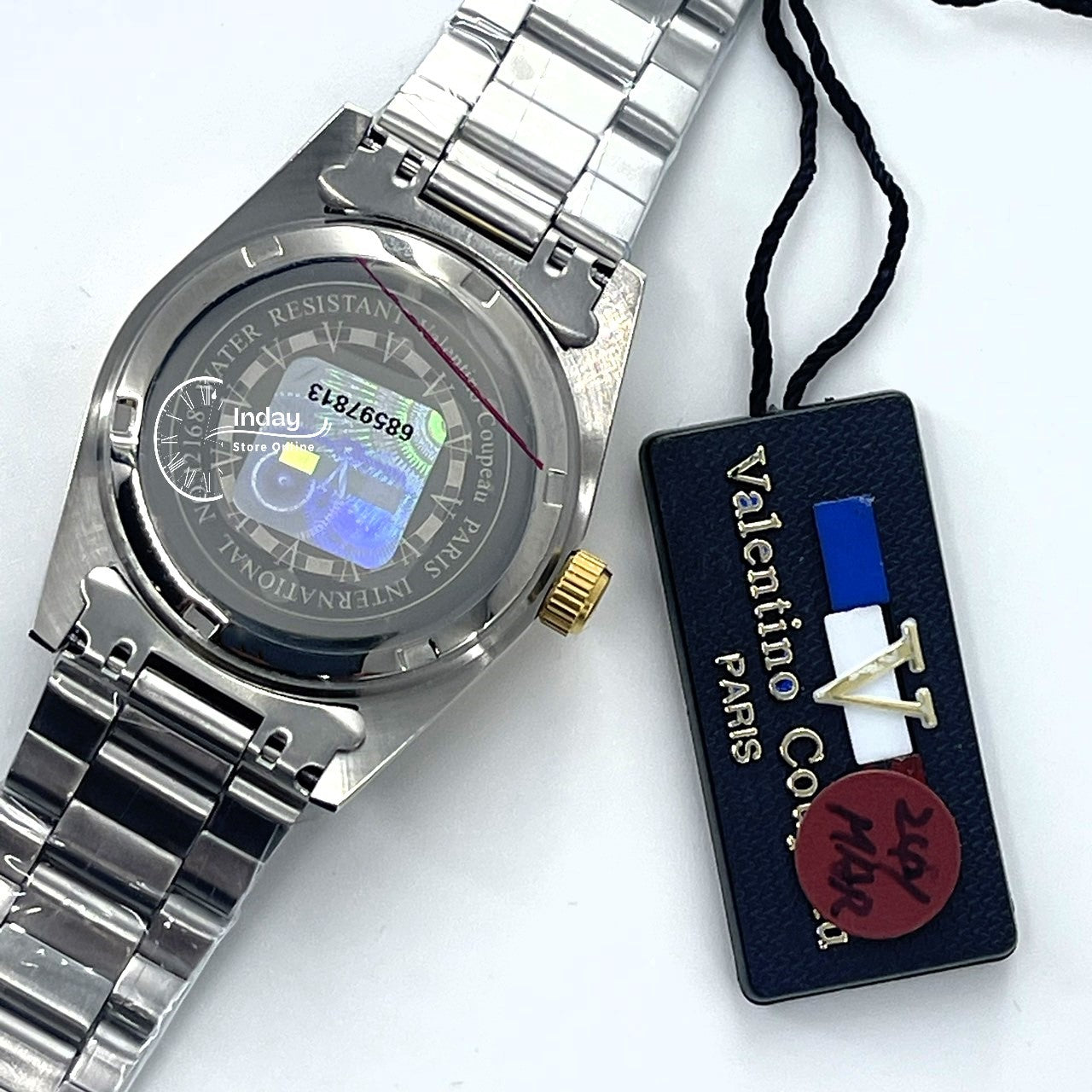 范倫鐵諾 古柏 Coupeau Men's Watch 12168TM-17 Two-Tone Stainless Steel Band