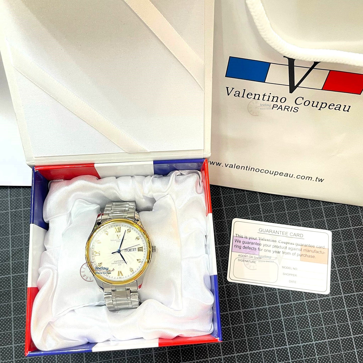 范倫鐵諾 古柏 Coupeau Men's Watch 61607TKAM-1