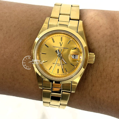 范倫鐵諾 古柏 Coupeau Women's Watch 12168KL-13 Gold Tone Stainless Steel Band