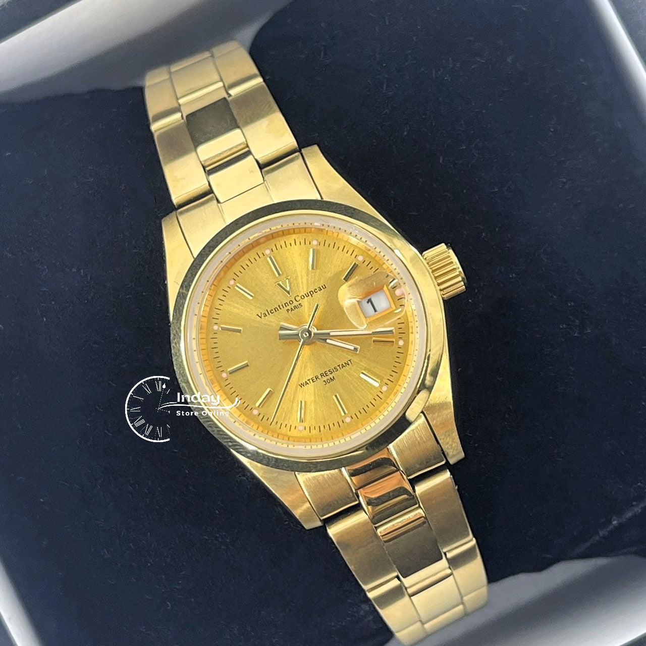 范倫鐵諾 古柏 Coupeau Women's Watch 12168KL-13 Gold Tone Stainless Steel Band