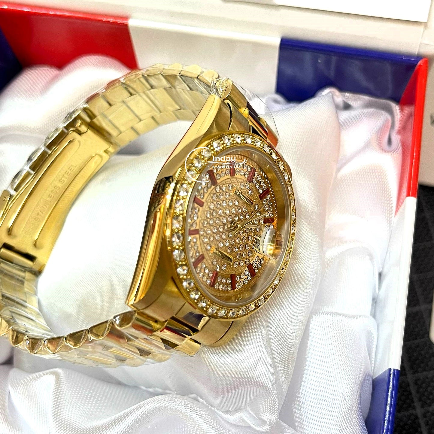 Valentino Coupeau Men's Watch V70302KHM-9 Gold Stainless Steel Classic Design Water Resistant