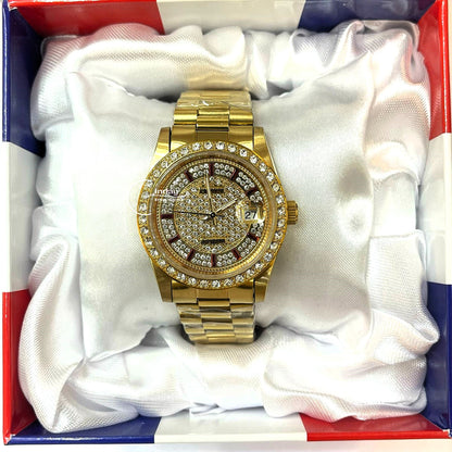 Valentino Coupeau Men's Watch V70302KHM-9 Gold Stainless Steel Classic Design Water Resistant