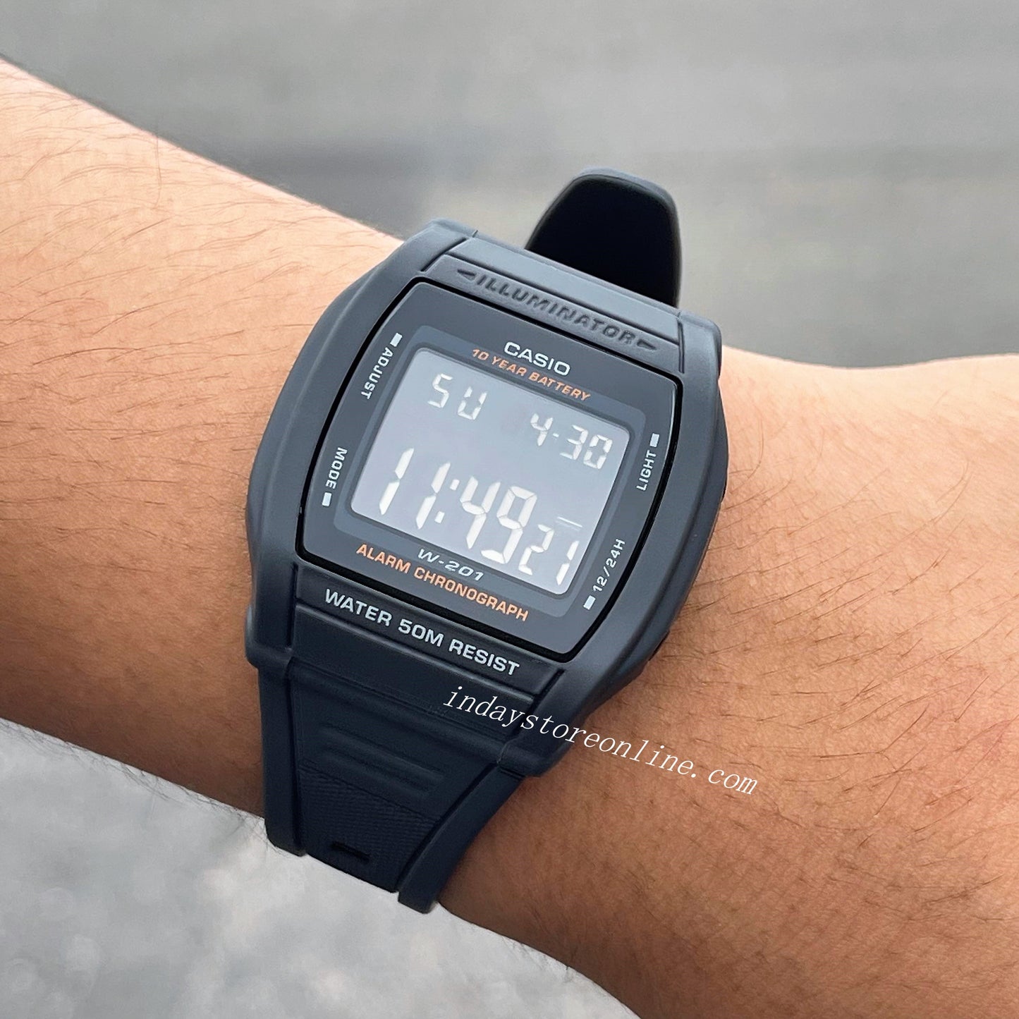 Casio Digital Unisex Watch W-201-1B