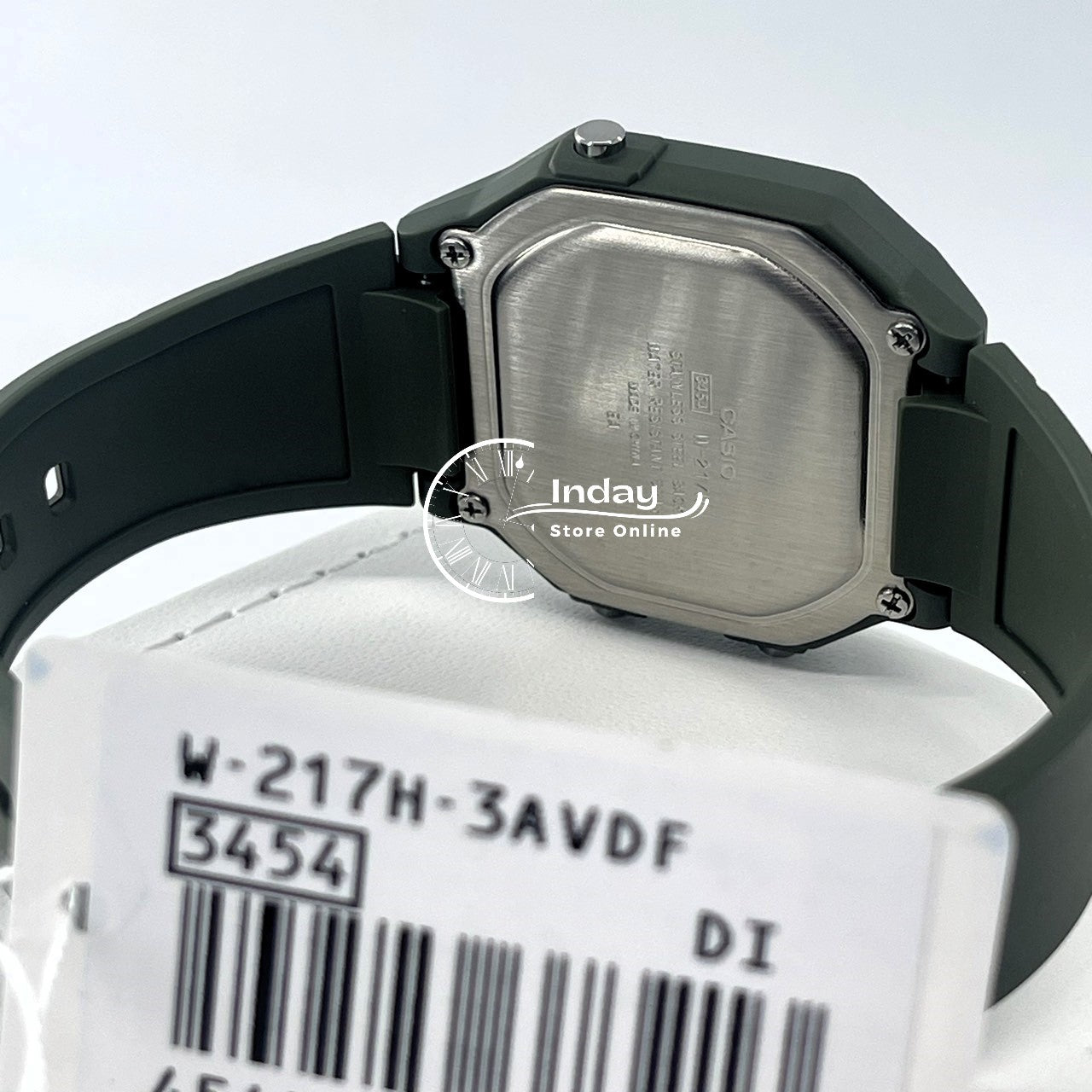 Casio Digital Unisex Watch W-217H-3A Resin Band Resin Glass Battery Life: 7 years