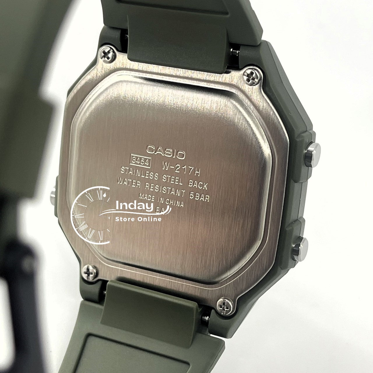 Casio Digital Unisex Watch W-217H-3A Resin Band Resin Glass Battery Life: 7 years