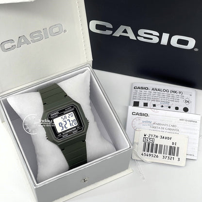 Casio Digital Unisex Watch W-217H-3A Resin Band Resin Glass Battery Life: 7 years