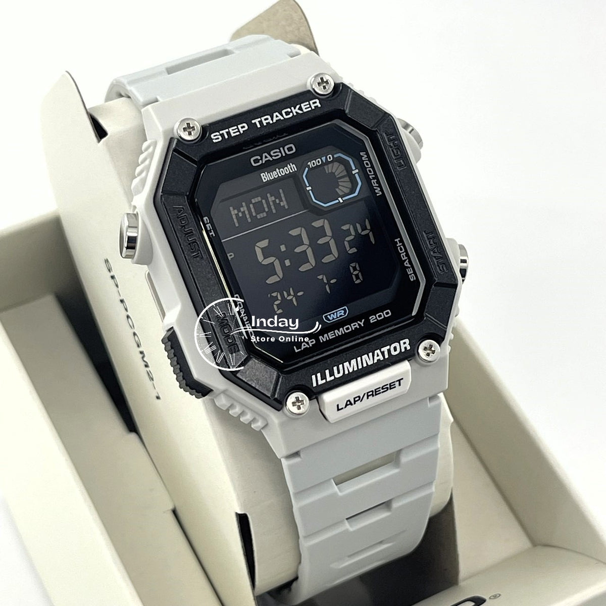 Casio Wireless Router Casio Digital Men's Watch WS-B1000-8B Step Tracker Mobile link (Wirele ...