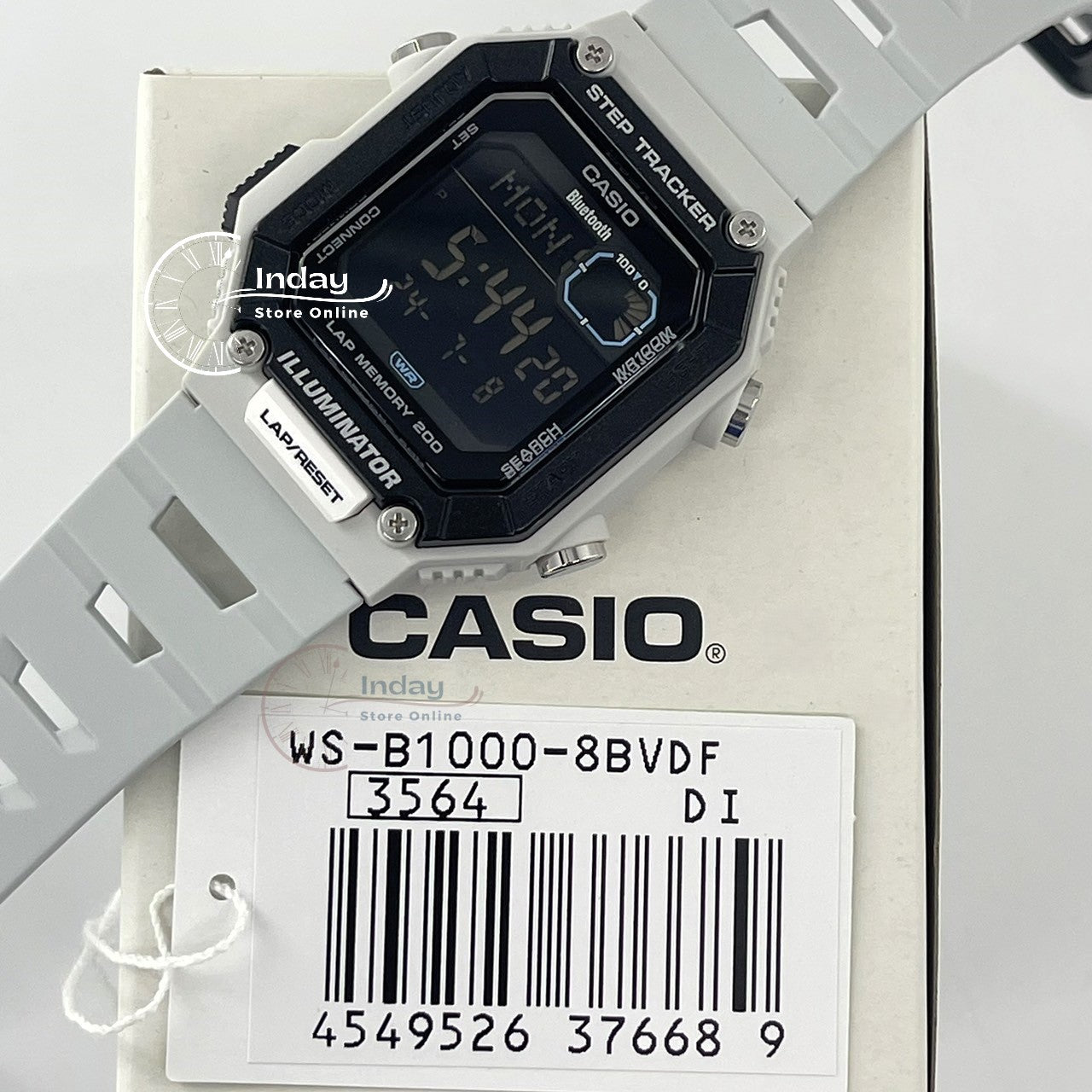 Casio Digital Men's Watch WS-B1000-8B Step Tracker Mobile link (Wireless linking using Bluetooth®)