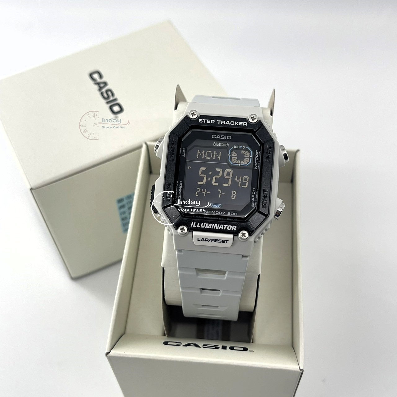 Casio Digital Men's Watch WS-B1000-8B Step Tracker Mobile link (Wireless linking using Bluetooth®)