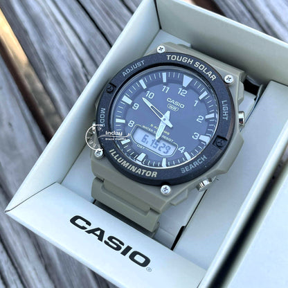 Casio Analog Digital Men's Watch AQ-S820W-5A Resin Glass Resin Band Solar Powered