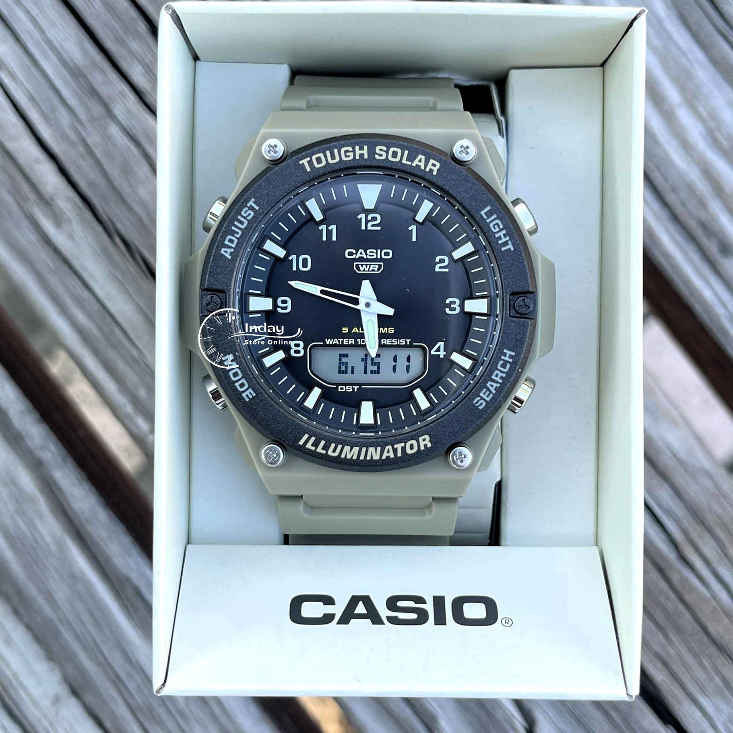 Casio Analog Digital Men's Watch AQ-S820W-5A Resin Glass Resin Band Solar Powered