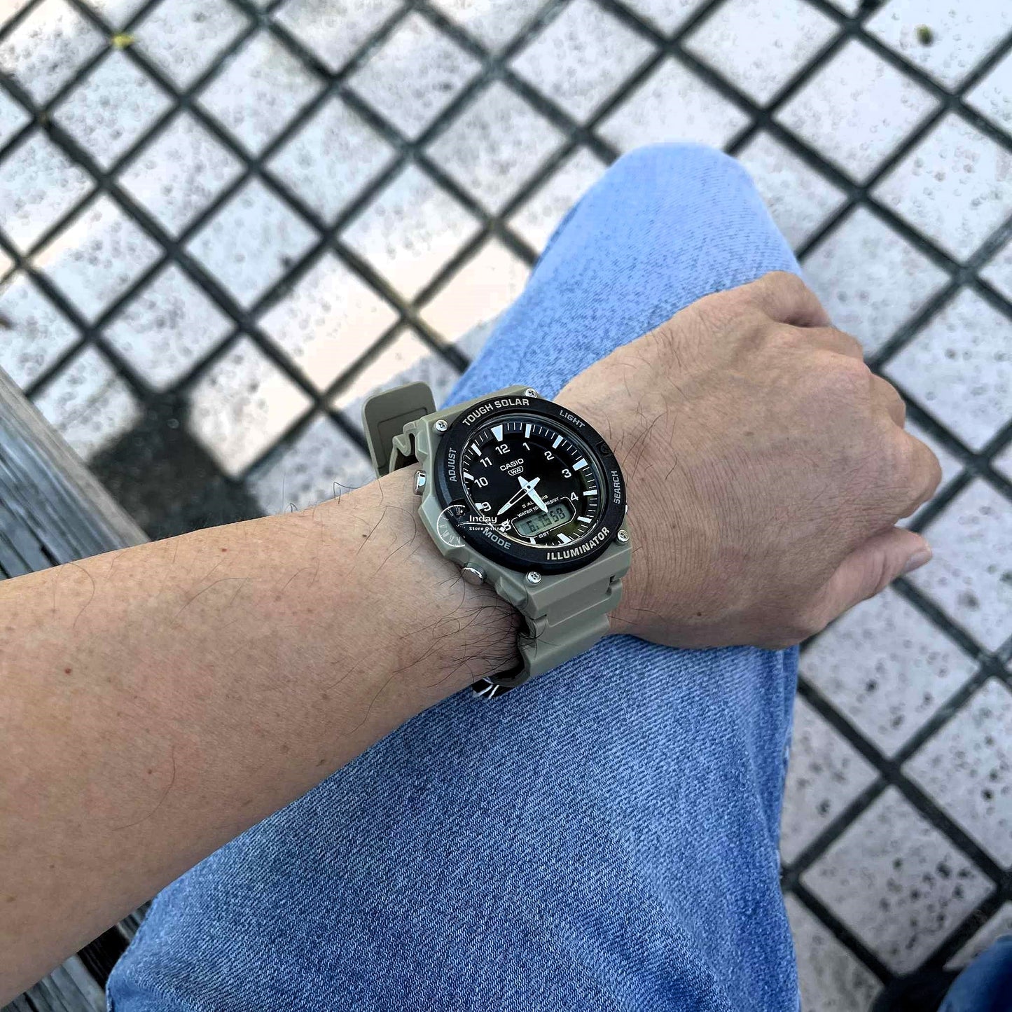 Casio Analog Digital Men's Watch AQ-S820W-5A Resin Glass Resin Band Solar Powered