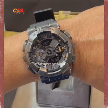 Casio G-Shock Men's Watch GM-110VB-1A Analog-Digital 110 Series 2023 New Release Metal-Clad Large Case