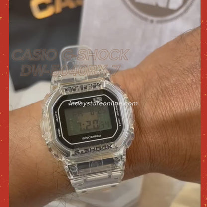 Casio G-Shock Men's Watch DW-5040RX-7 Digital 5000 Series 40th Anniversary CLEAR REMIX Limited Edition Model