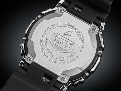 Casio G-Shock Men's Watch GM-5600-1 Digital 5600 Series Resin Band Shock Resistant Mineral Glass