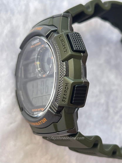 Casio Digital Men's Watch AE-1000W-3A Digital Resin Band Resin Glass