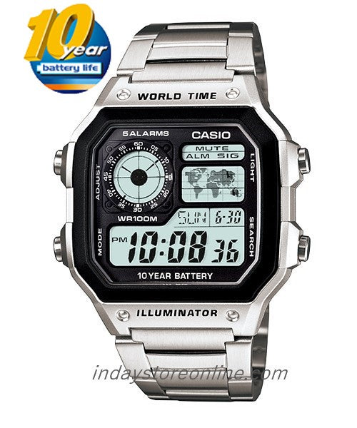 Casio Digital Men's Watch AE-1200WHD-1A