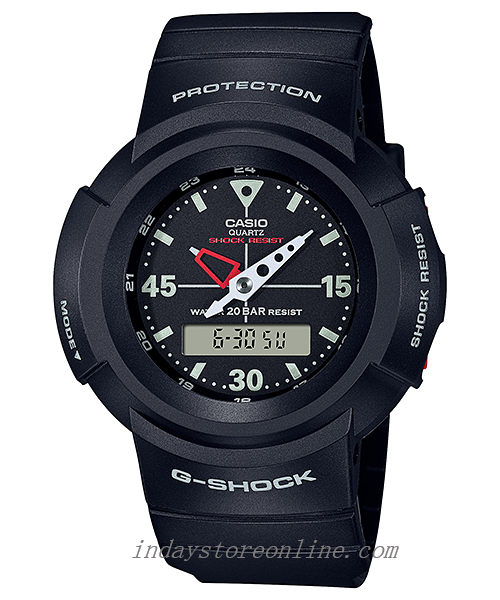 Casio G-Shock Men's Watch AW-500E-1E Analog-Digital AW-500 Series Shock Resistant Minimal Design Best Seller