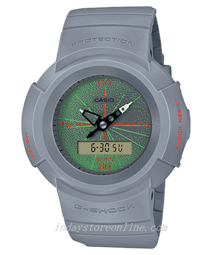 Casio G-Shock Men's Watch AW-500MNT-8A Analog-DigitalAW-500 Series Minimal design Shock Resistant Mineral Glass