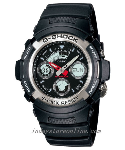 Casio G-Shock Men's Watch AW-590-1A Analog-Digital Best Seller Shock Resistant Mineral Glass
