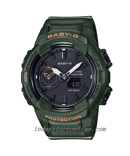 Casio Baby-G Women's Watch BGA-230S-3A Resin Band Mineral Glass Shock Resistant