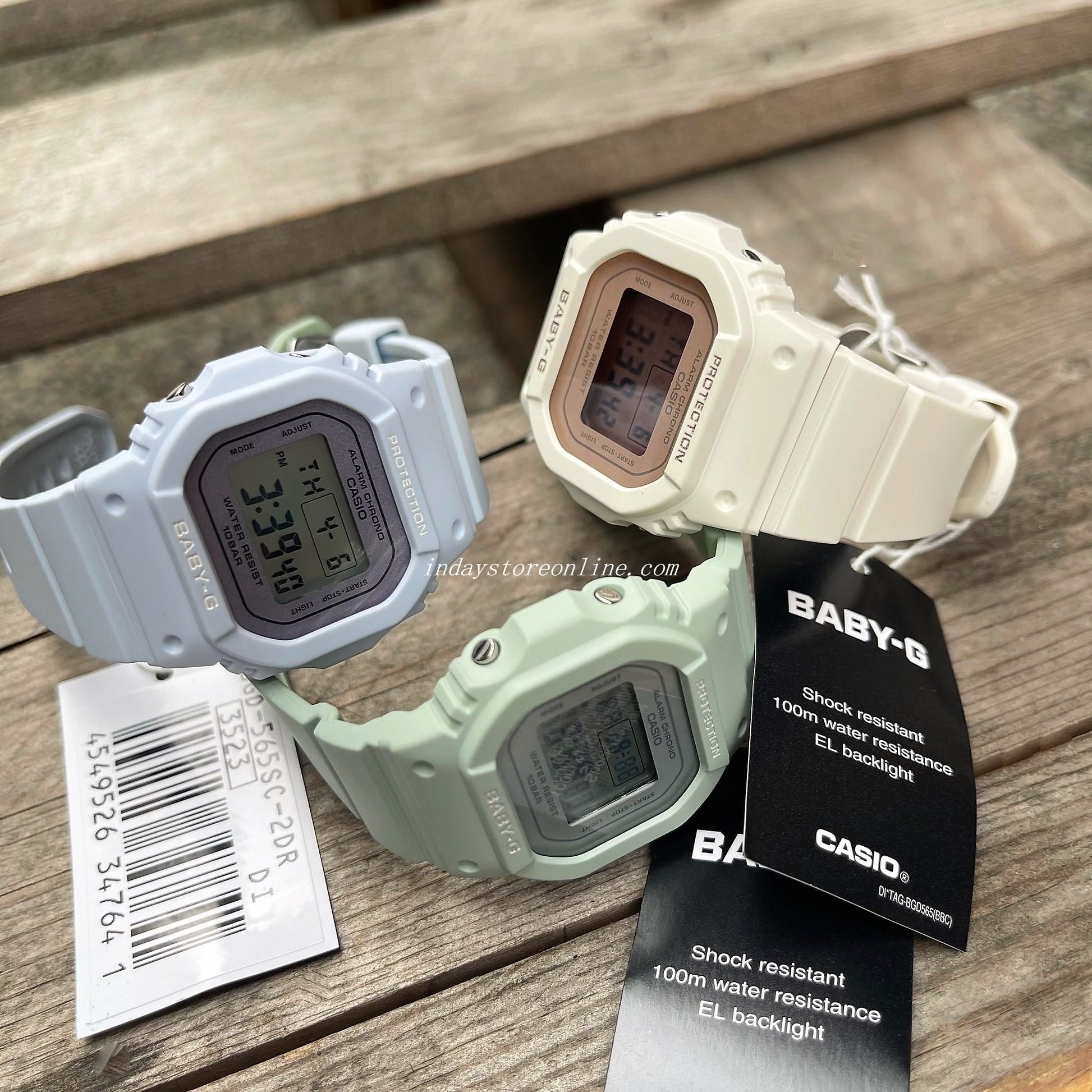 Casio Baby-G Women's Watch BGD-565SC-3 Resin Band Shock Resistant