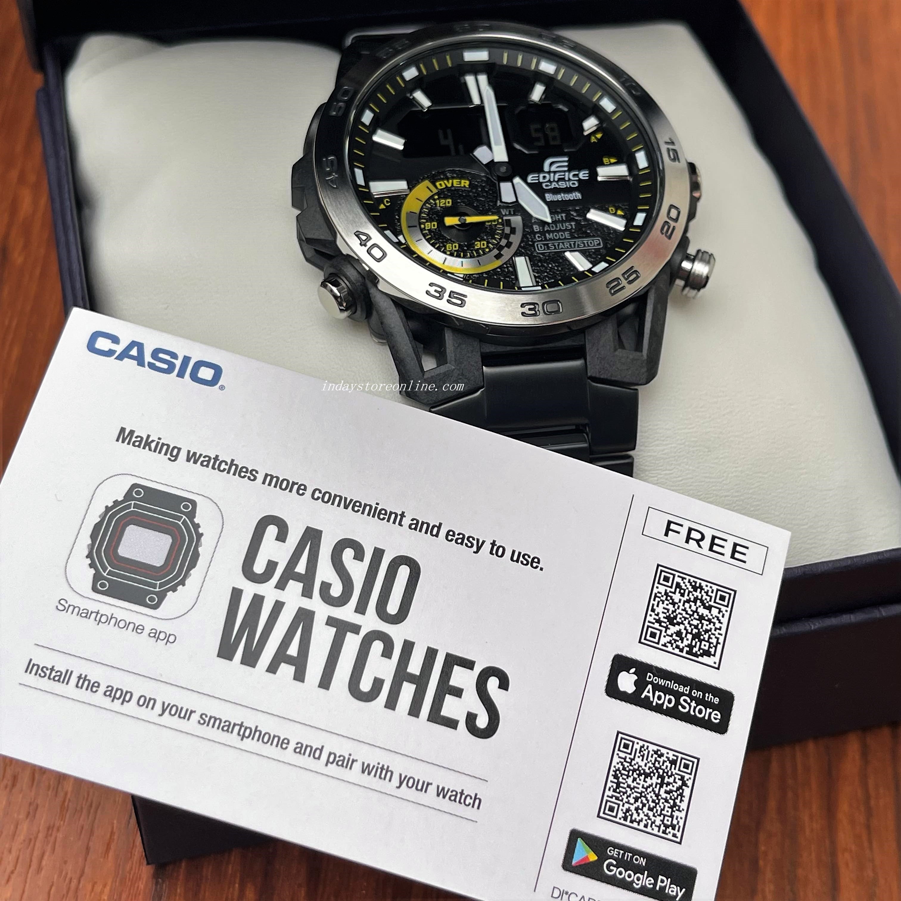 Casio Edifice Silver Chronograph - Men'S Watch Ed512