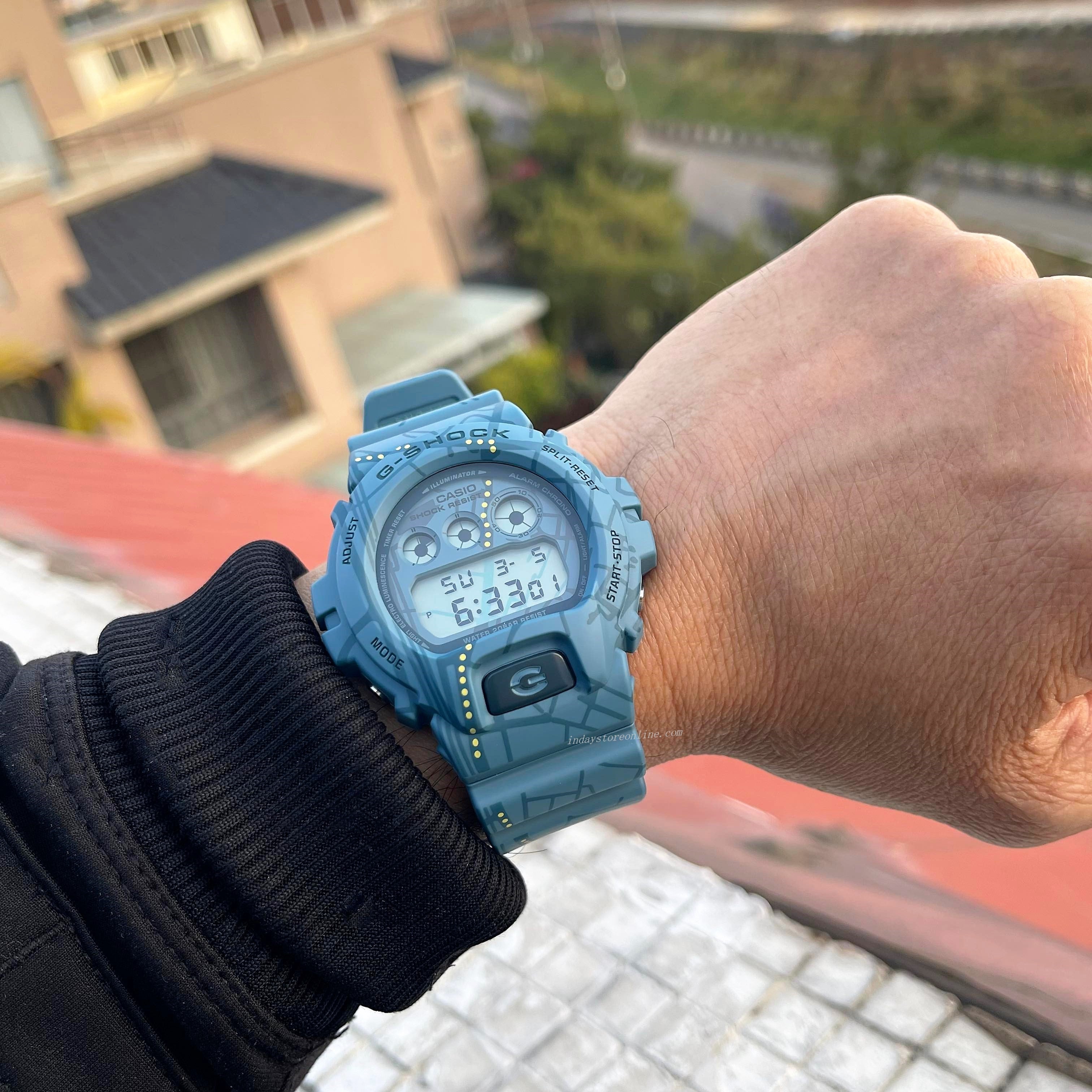 Casio G Shock Men s Watch DW 6900SBY 2 Digital 6900 Series Treasure Hunt Watches Third Eye Design