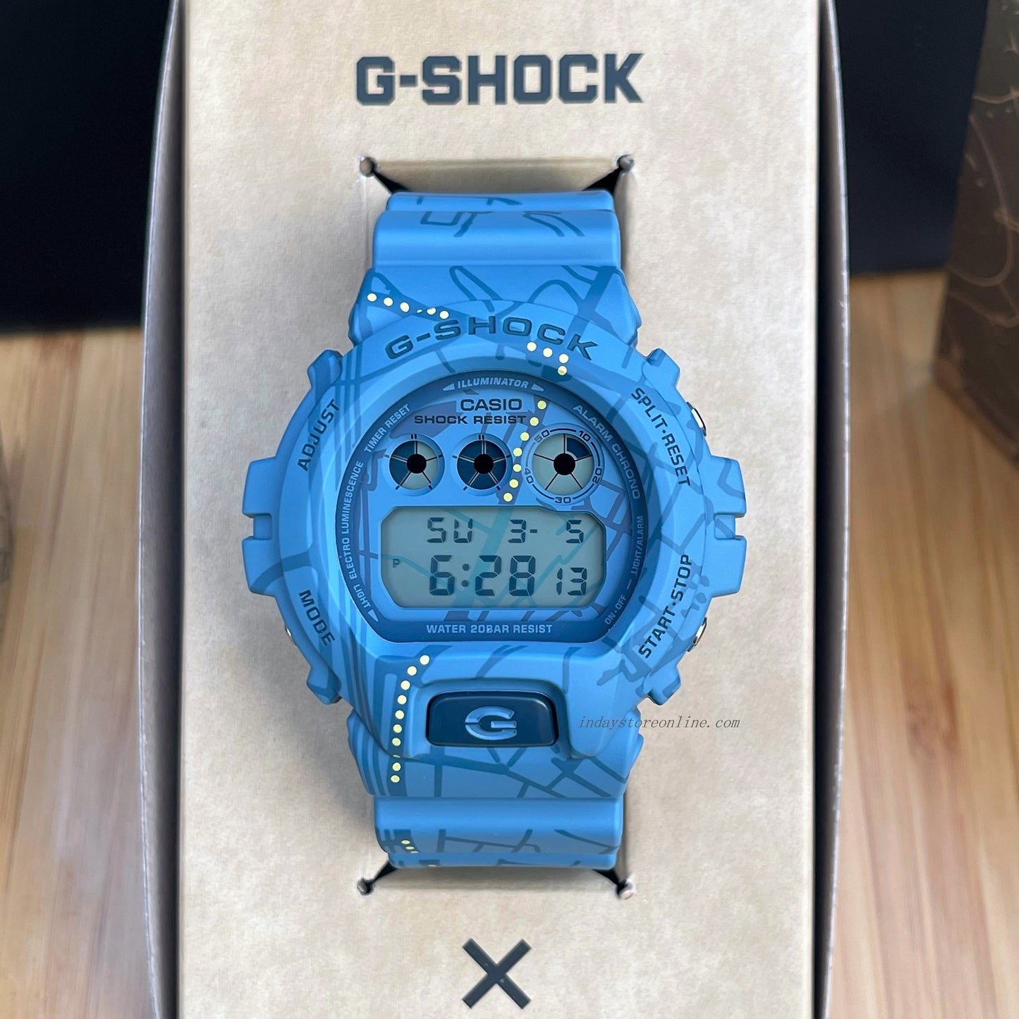 Casio G-Shock Men's Watch DW-6900SBY-2 Digital 6900 Series Treasure Hunt Watches Third-Eye Design