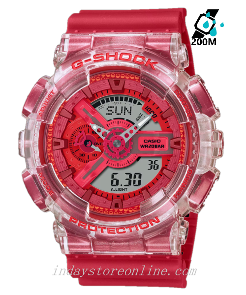 Casio G-Shock Men's Watch GA-110GL-4A Analog-Digital 110 Series Transparent Color