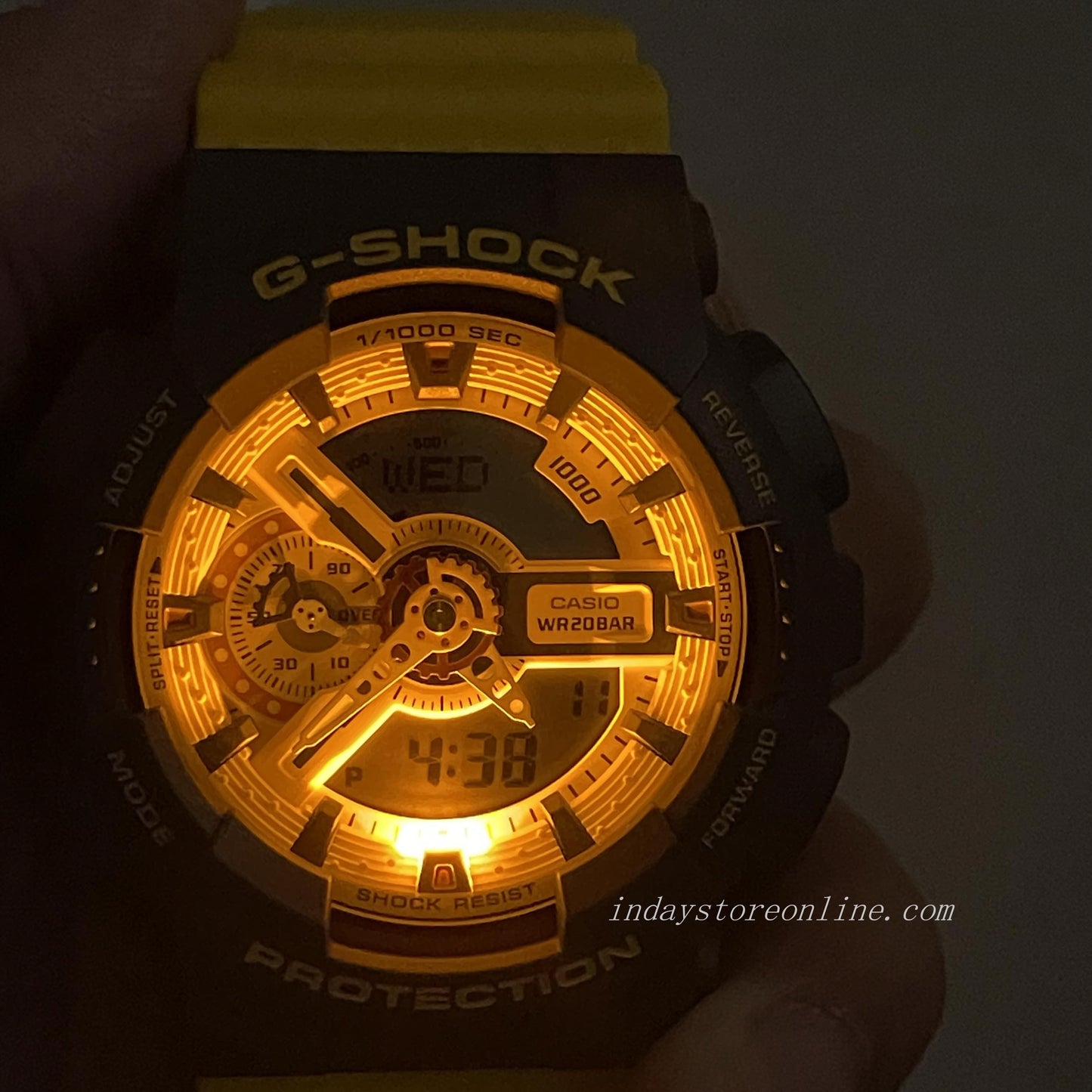 Casio G-Shock Men's Watch GA-110Y-9A Analog-Digital 110 Series 90s Sport Watch Series