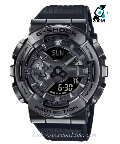 Casio G-Shock Men's Watch GM-110BB-1A Analog-Digital 110 Series Black Ion Plating All-Black Fashion