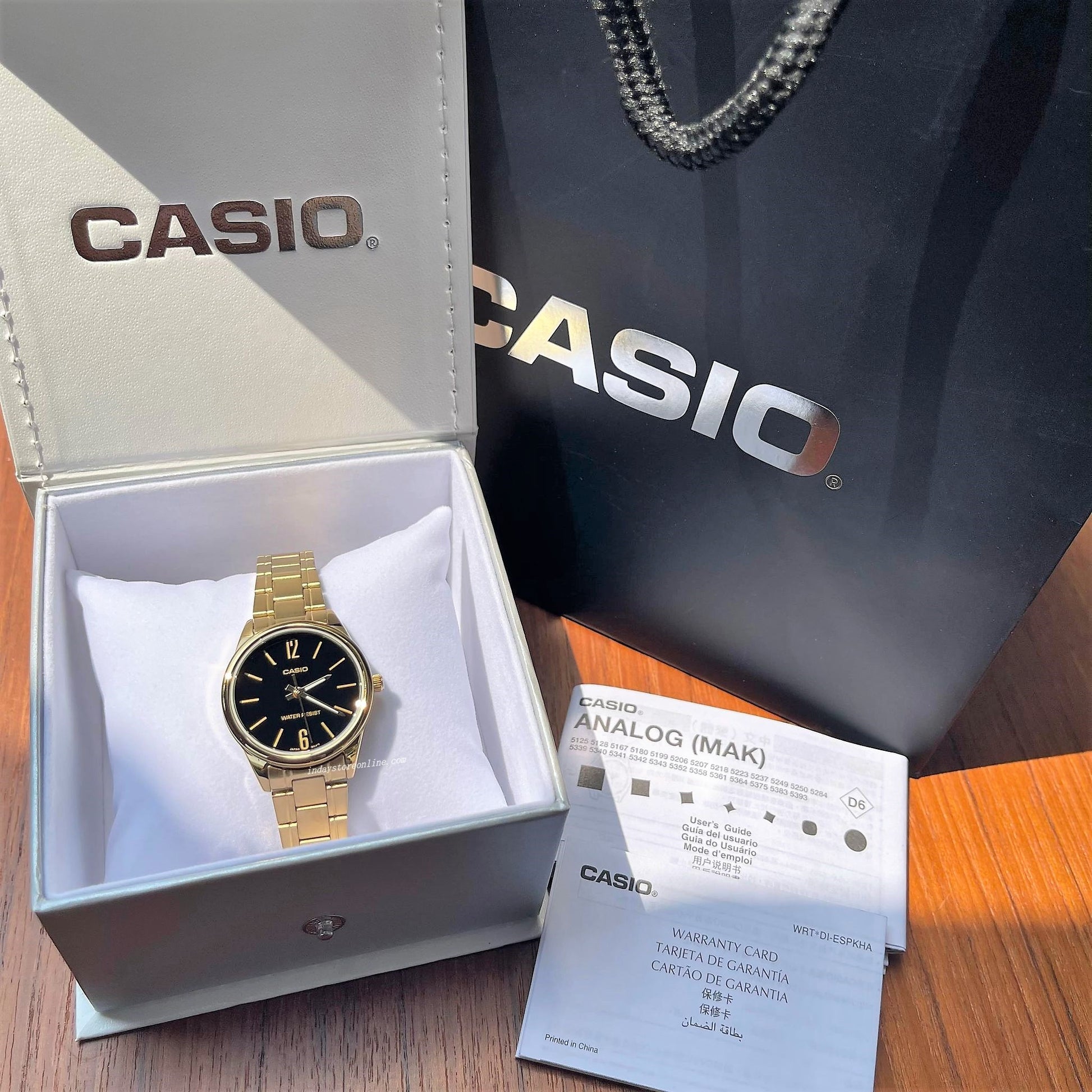 Casio Standard Women's Watch LTP-V005G-1B Gold ion Plated