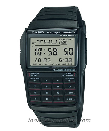 Casio Digital Men's Watch DBC-32-1A Digital Data Bank Resin Band Resin Glass Battery Life: 10 years