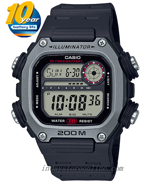 Casio Digital Men's Watch DW-291H-1A Digital Sporty Design Resin Band Mineral Glass Battery Life: 10 years