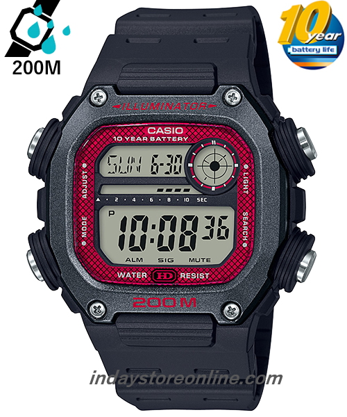 Casio Digital Men's Watch DW-291H-1B Digital Sporty Design Resin Band Mineral Glass Battery Life: 10 years