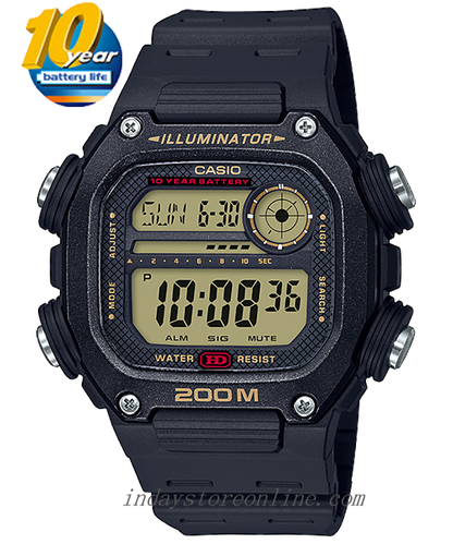 Casio Digital Men's Watch DW-291H-9A Digital Sporty Design Resin Band Mineral Glass Battery Life: 10 years