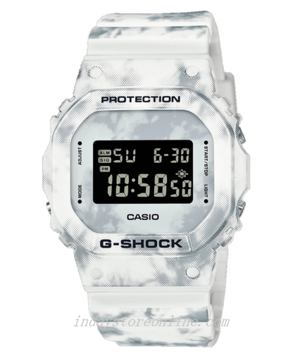 Casio G-Shock Men's Watch DW-5600GC-7 Digital Snowflakes 5600 Series Camouflage Resin Band Shock Resistant
