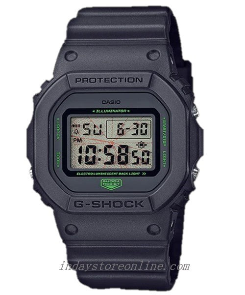Casio G-Shock Men's Watch DW-5600MNT-1 Digital 5600 Series Muic Night Tokyo Dark Gray Color Shock Resistant Mineral Glass