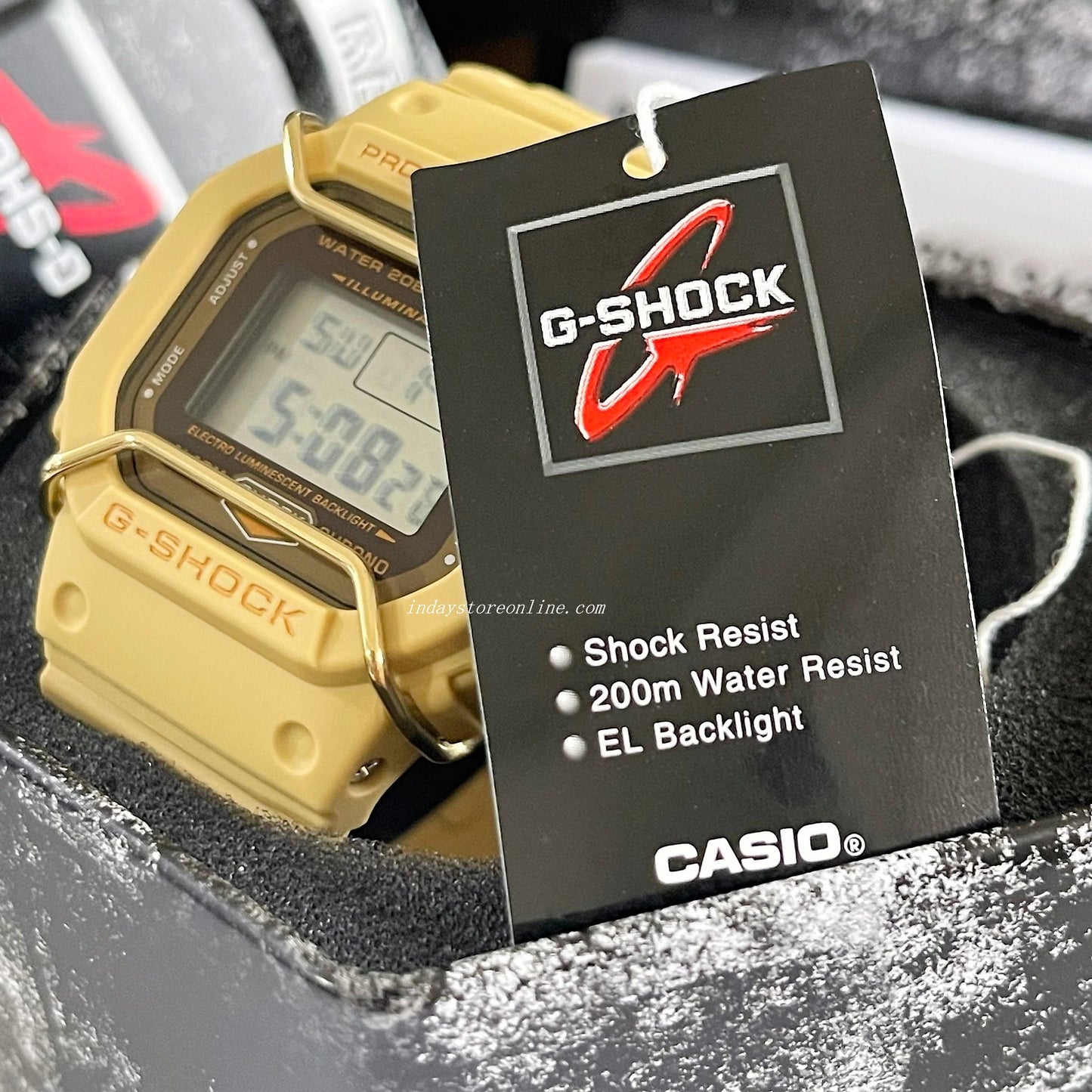Casio G-Shock Men's Watch DW-5600PT-5 Digital 5600 Series Monochromatic Color Matte Finish