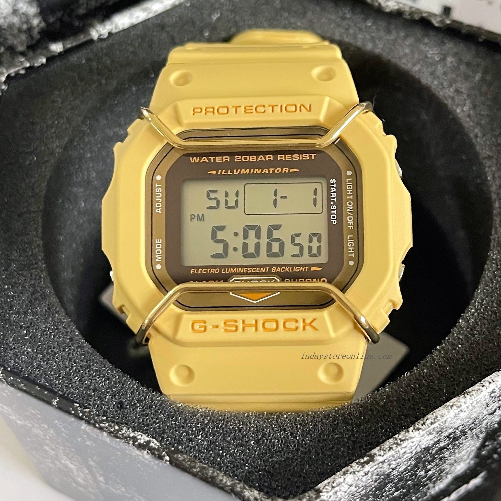 G shock sale dw 5600 gold