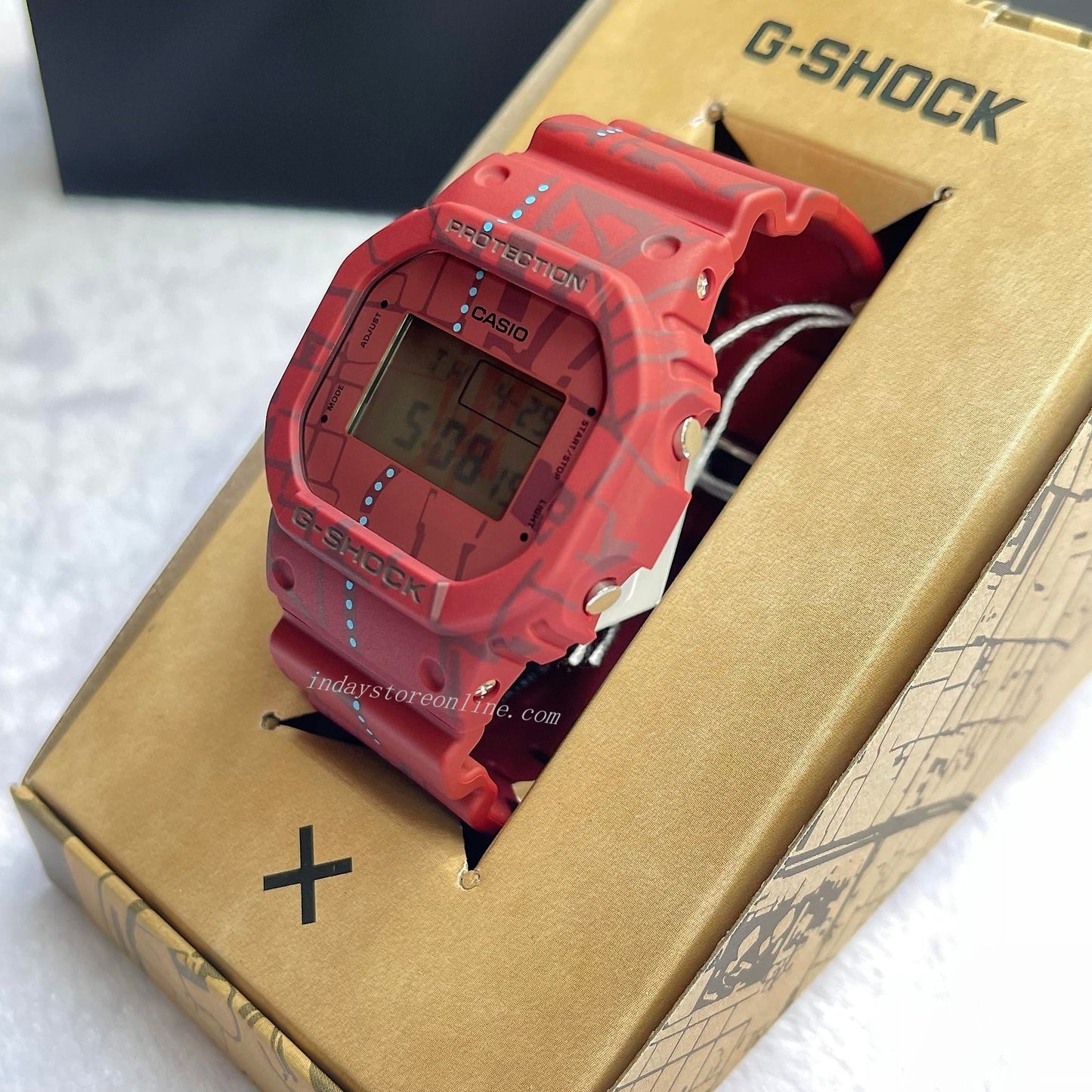Casio G-Shock Men's Watch DW-5600SBY-4 Digital 5600 Series Retro Street Treasure Hunt Watches