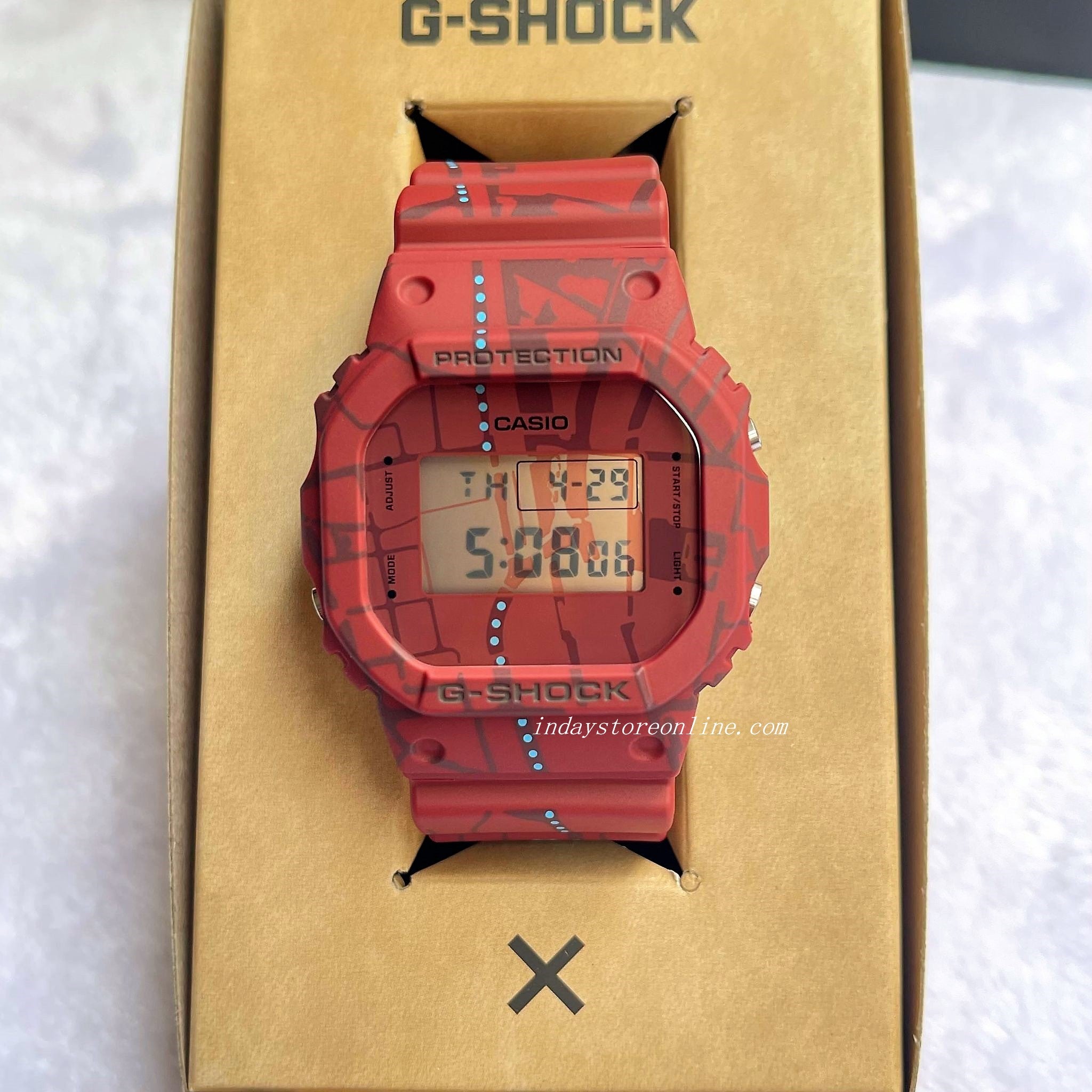 Casio g shock dw best sale 5600 red